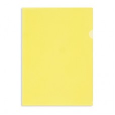 Папка-уголок желтая 100 мкм